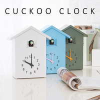 Jam Dinding Cuckoo Nordik Modern, Jam Pendulum Rumah Burung, Jam Dinding Dekoratif Senyap untuk Ruang Tamu, Dekorasi Rumah