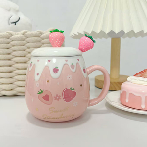 <span class=keywords><strong>Taza</strong></span> de Cerámica Pintada a Mano con Logotipo Personalizado, <span class=keywords><strong>Diseño</strong></span> de Fruta y Flores, 460 ml, <span class=keywords><strong>Taza</strong></span> de Café <span class=keywords><strong>Navideña</strong></span> para el Hogar u Oficina - Product Image 5