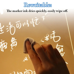Diy Paint Rewritable Custom Night Light <strong>Board</strong> Acrylic <strong>Led</strong> Message <strong>Board</strong> with Stand <strong>Led</strong> Message <strong>Board</strong> - Product Image 3