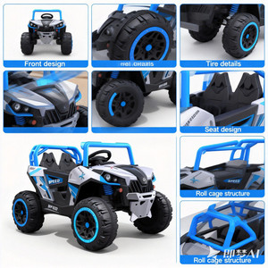 UTV électrique tout-terrain pour enfants à deux places - Quadricycle haute puissance pour les jeux d'aventure en plein air - Product Image 5