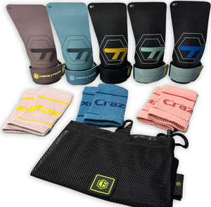 Manopole Calleras in fibra di carbonio per impugnatura CrossFit e ginnastica, con magnesio, WODs, protezione per le mani, sollevamento pesi, Fitness,Pull-up - Product Image 1