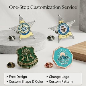 Badge en métal personnalisé, épinglette en émail, alliage de zinc plaqué or, certifié ISO, haute qualité, livraison rapide, cadeau d'entreprise, épinglette de revers - Product Image 2