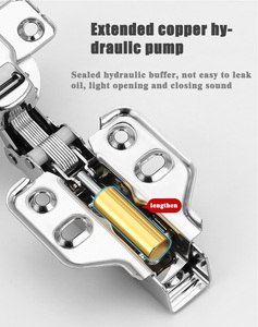 مفصلات أثاث حديدية بإغلاق ناعم للبيع بالجملة من المصنع، مناسبة لأبواب الخزائن الناعمة في المنازل والمكاتب والمدارس والمستشفيات - Product Image 2