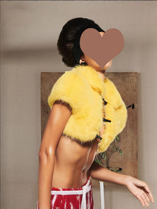 Boléro en fausse <span class=keywords><strong>fourrure</strong></span> pour femme, inspiré du luxe, avec une texture moelleuse et un tissu intérieur respirant - Product Image 4