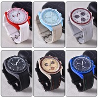 Bracelet de montre connectée MZDTIMK en caoutchouc souple et silicone, boucle à ardillon incurvée, 20 mm 22 mm, style tendance