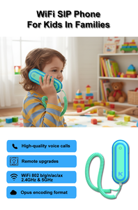 Téléphone SIP WiFi de bureau sans fil 2.4G 5G double bande WiFi 6, téléphone VoIP avec 1 <span class=keywords><strong>compte</strong></span> SIP, voix HD, codec Opus KS20 - Product Image 3