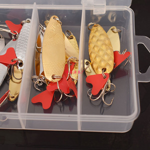 Juego de Señuelos de Pesca con Brillo, 3.5g 5g 7g 10g 20g, Paquete Mixto, Metal, Pesca en Agua Dulce - Product Image 1