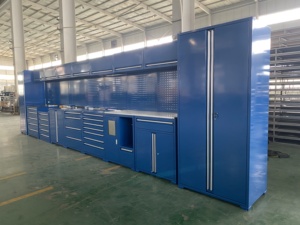 Armoire à outils <span class=keywords><strong>de</strong></span> <span class=keywords><strong>rangement</strong></span> pour garage, armoire à outils <span class=keywords><strong>en</strong></span> métal avec établi, vente chaude - Product Image 2