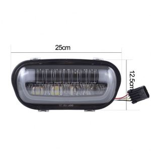 Faro Delantero LED Dual Yongjin para <span class=keywords><strong>Fat</strong></span> <span class=keywords><strong>Bob</strong></span> FXFB FXFBS 2018 <span class=keywords><strong>2019</strong></span>, Luz Alta y Baja para Motocicleta - Product Image 3