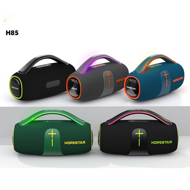 H85 Portable Wireless for 5.3 Speaker Outdoor Waterproof Subwoofer High Power RGB Support TF Card Heavy Bass Audio Player