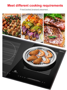 平板式电磁炉 内置半桥式 730 毫米电炉 电磁炉 两口炉灶 - Product Image 3