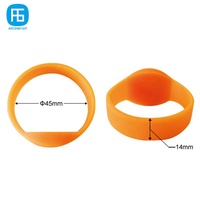 Bracelet RFID de proximité en silicone résistant à l'eau 13,56 MHz, porte-clés NFC pour armoires et casiers intelligents
