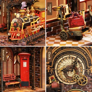 Support de livre en bois DIY - Jouet assemblé à la main avec design stéréoscopique de cabane à plateforme zéro, <span class=keywords><strong>puzzle</strong></span> <span class=keywords><strong>3D</strong></span> de 101 à 500 pièces, pour les 14 ans et plus - Product Image 3