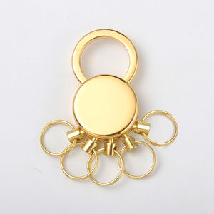 Nhà Máy Bán buôn lụa Màn hình mini chia Nhẫn vàng kết thúc kéo-top keyholder - Product Image 2