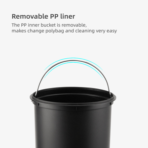 Hộ Gia Đình Chân Bàn Đạp Thùng Rác Chi Phí Hiệu Quả Thép Không Gỉ Vòng Thùng Rác Thùng Rác Có Thể Cho Nhà - Product Image 3