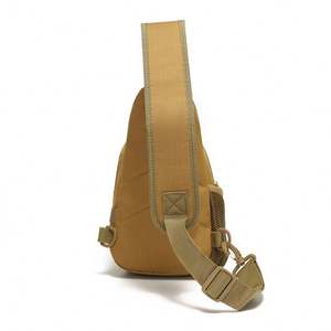 Sac bandoulière Oxford de camouflage pour la chasse en extérieur, grande poche dissimulée, sac de poitrine à bandoulière unique avec poche pour bouteille - Product Image 4