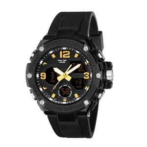 Montre de sport pour homme pas chère, résistante à l'eau, bracelet en acier inoxydable, affichage numérique, mode plongée, horloge 12/24 heures, date, chronomètre, 3BAR - Product Image 3