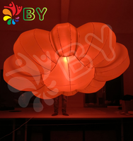 Modèle de tente de nuage gonflable blanche Décoration de nuage artistique gonflable de publicité géante personnalisée avec lumière