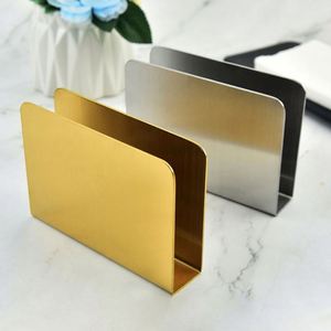 Freestanding Steel Tissue Dispenser <b>Paper</b> Napkin Holder for Dining Table <b>Kitchen</b> Countertop Guest Towel Promotion - Product Image 4