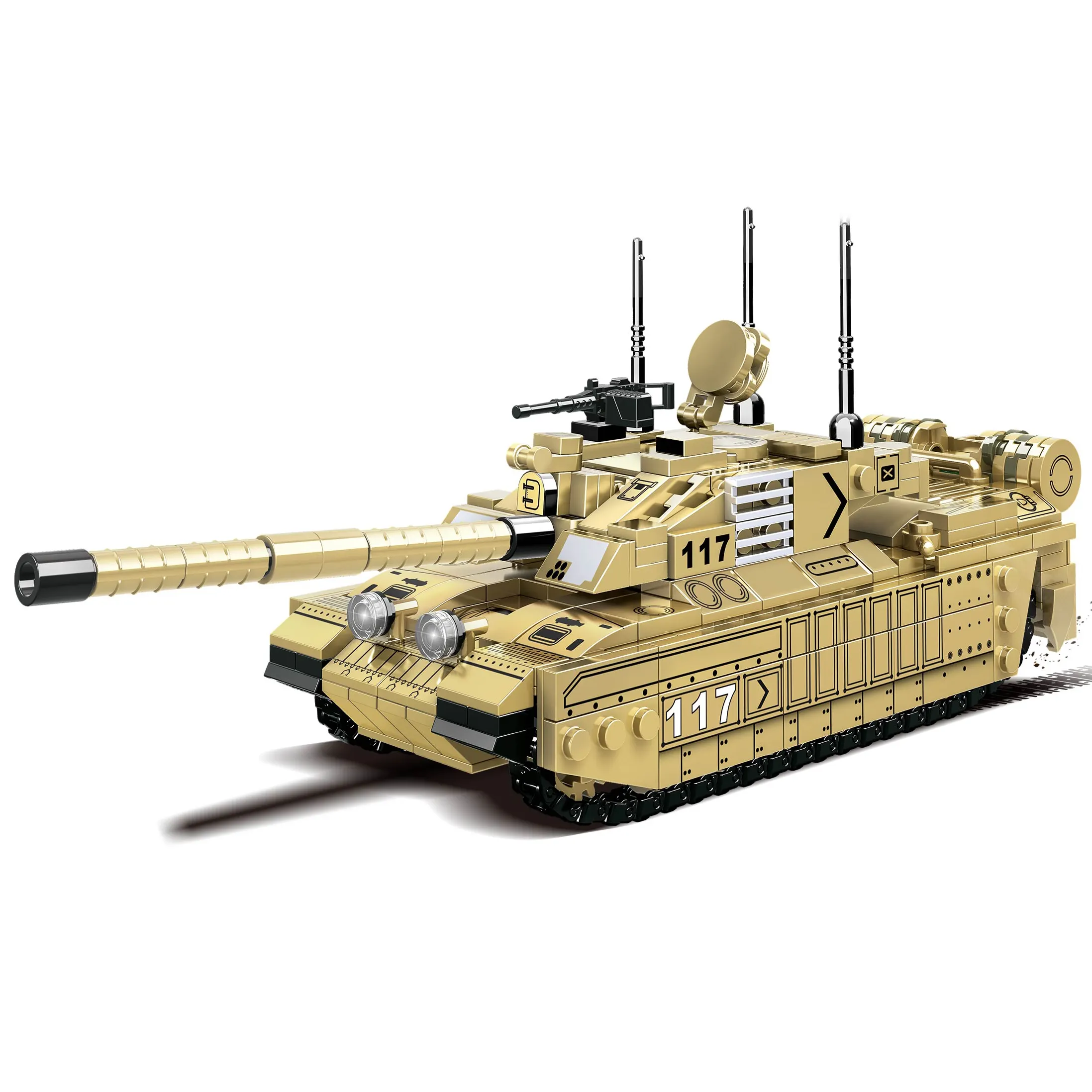 Military building blocks modern tank model assembling stacking puzzle mini building blocks sets toy gifts legoing