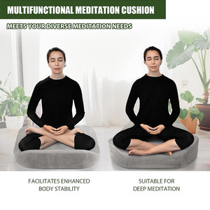 Custom Made Kneeling Meditation Cushion Cotton Folding Seat Pad For Yoga And Worship - Product Image 4