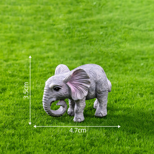 Accesorios Decorativos para Paisajismo de Jardín, Micro-Paisaje de Musgo con Elefante Realista, Producto Nuevo de Weij - Product Image 6