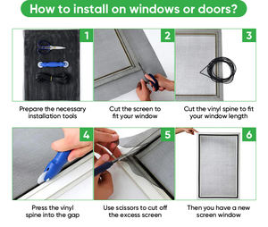 Protecteur d'écran en polyester résistant au porche pour chien et <span class=keywords><strong>chat</strong></span> de meilleure qualité avec un diamètre de 0.55mm - Product Image 6