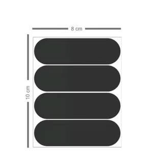 Autocollants réfléchissants noirs pour <span class=keywords><strong>casque</strong></span> de pompier pour la sécurité et les avertissements - Product Image 2
