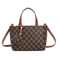 Sac fourre-tout pour femme en cuir PU haut de gamme, style vintage tendance, avec fermeture éclair, design portable antivol, doublure en polyester