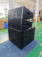 OEM ODM Çift 10 İnç Line Array Hoparlör Profesyonel Hoparlör Sistemi Dış Mekan Su Geçirmez Tam Aralıklı Hoparlör