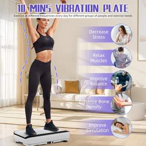 TUDEEN Home Fitness <span class=keywords><strong>Vibration</strong></span> Plate Machine Nuevo diseño Plataforma de vibración Equipo Fácil de limpiar Almohadilla de pie de silicona - Product Image 5