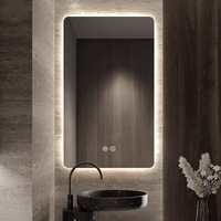 Miroirs LED intelligents compacts sur mesure pour salle de bain, avec éclairage intégré, certifiés CE, pour maquillage et décoration murale