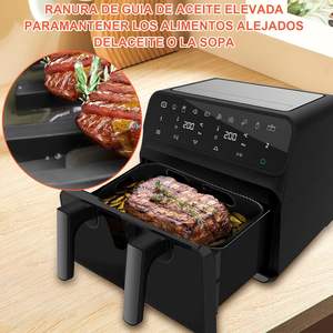 Meilleure vente transfrontalière : Grand moule de cuisson rectangulaire en silicone de qualité alimentaire pour friteuse à air (casserole intérieure) - Product Image 4