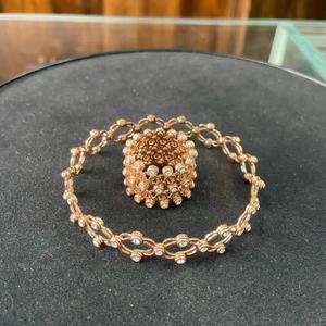 Elegante Pulsera Anillo Plegable Multifuncional Plateada con Diamante, Accesorio de Moda Moderno y Elegante para Uso Diario - Product Image 1