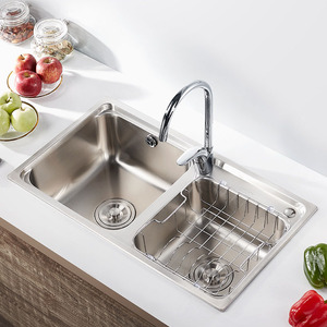 <span class=keywords><strong>Casino</strong></span> casas prefabricadas restaurante <span class=keywords><strong>Hotel</strong></span> 304 Acero inoxidable fregadero de cocina lavabo para baño cocina - Product Image 6