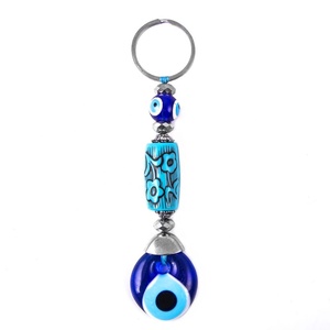 Llavero hecho a mano con forma de cilindro, ojo malvado, Hecho en Turquía - Product Image 1