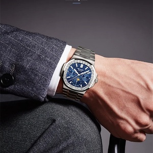 Reloj Mecánico Manual de Acero Inoxidable PINDU 6502 2025, Ligero, de Lujo, para Hombre, Resistente al Agua 5BAR, con Calendario, 40-44mm - Product Image 4