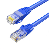 Cable de Red Ethernet de Alta Calidad de 0.5-30M, Conectores RJ45, CAT6, Gris/Azul, 6mm