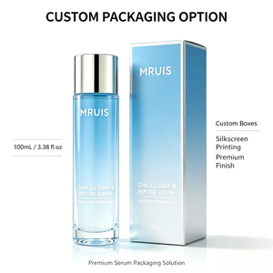 Sérum Peptidique GHK-Cu SNAP-8 100ml, Essence Visage Jour et Nuit Équilibrante, Anti-Âge, Hydratante et Réparatrice pour <span class=keywords><strong>Tous</strong></span> Types de Peau MRUIS OEM - Product Image 4