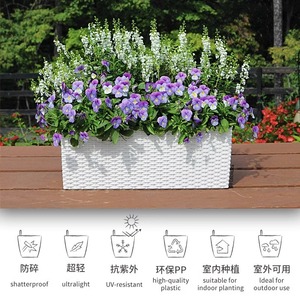 <span class=keywords><strong>Jardinière</strong></span> rectangulaire auto-absorbante JQ pour balcon, mur, balustrade, <span class=keywords><strong>rebord</strong></span> <span class=keywords><strong>de</strong></span> <span class=keywords><strong>fenêtre</strong></span>, extérieur - Product Image 4