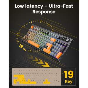 Combo de Teclado y Ratón Ergonómico para Juegos Sablute, 98 Teclas, Retroiluminación RGB, Sensación Mecánica, Teclas Multimedia, para PC, Laptop, PS5 - Product Image 5