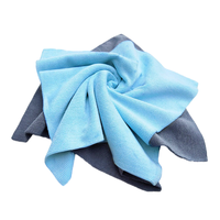 Serviette en microfibre de couleur unie pour voiture, sans rayures, écologique, à séchage rapide, épaisseur personnalisée, ensemble de serviettes de séchage pour voiture.