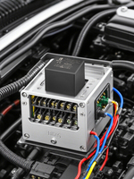 LANBOO 12V/24V DC 30A 40A 80A 4 Pin 5 Pin Besi/Plastik/Tanpa Pelapis dengan Perlindungan Sekring Relay Mobil Universal untuk Kelistrikan Otomotif