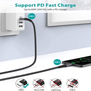 Cable Personalizado de Fábrica de 0.8M y 2M para Ugreen Usb C de Carga Rápida con Logotipo - Product Image 2