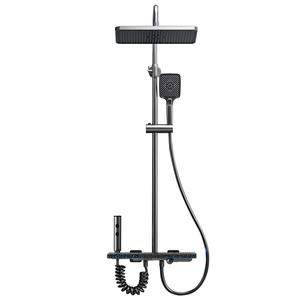 Ensemble de douche mural moderne à affichage numérique, <span class=keywords><strong>thermostat</strong></span> intelligent, lumière <span class=keywords><strong>d</strong></span>'<span class=keywords><strong>ambiance</strong></span> LED, en laiton, <span class=keywords><strong>prix</strong></span> de gros - Product Image 6