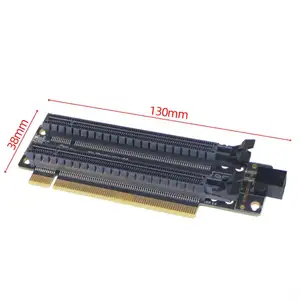 PCI-Express 4.0x16 1〜2拡張カードPCIe-分岐x16〜x8x820mm間隔スロット4ピン/SATAオプションのGen4/3スプリットカード。