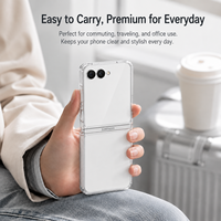 Coque de protection transparente rigide en PC, anti-chute, fine, pliable, couvrante, pour Samsung Z Flip7 – Vente en gros