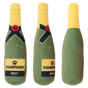 Juguete de Peluche Multicolor para Perros, Certificado por CPC y CE, Oso Suave con Forma de Botella de <span class=keywords><strong>Vodka</strong></span>/Whisky, Juguete Masticable para Mascotas con Relleno de Algodón PP - Product Image 3
