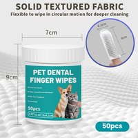 Toallitas Dentales Desechables para Mascotas OEM, Almohadillas de Limpieza Bucal, Eliminan Manchas, Refrescan el Aliento para Perros y Gatos, Venta al Por Mayor