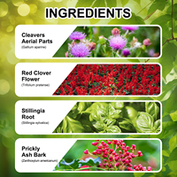 Complément Alimentaire Liquide Traditionnel à Base d'Extraits de Plantes pour Drainage Lymphatique, Améliore l'Immunité, Adultes, Flacon Compte-gouttes 60ml, Usage Quotidien Oral